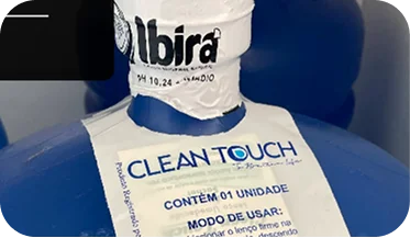 Higiene com álcool 70%